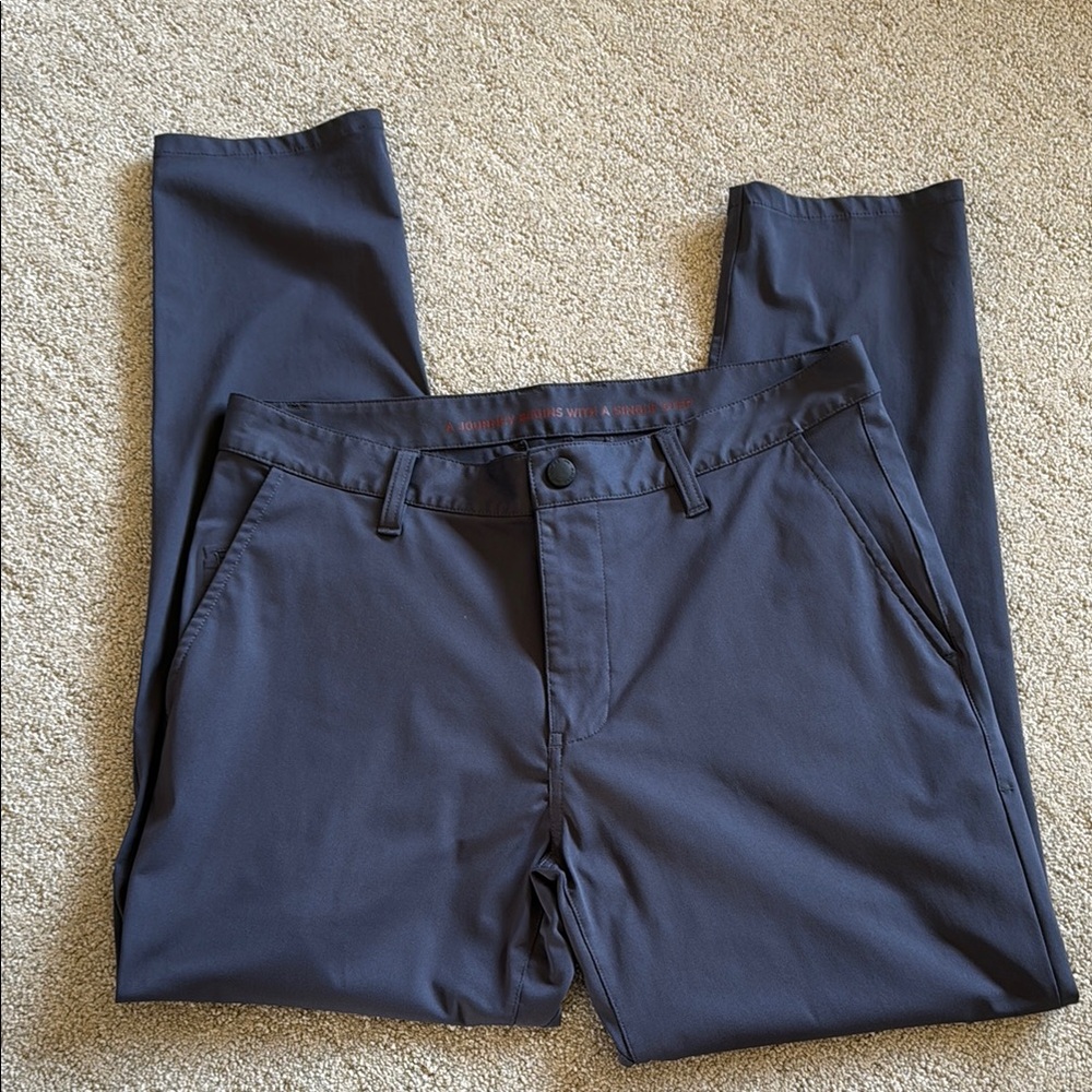 RHODE Blue/Grey Chinos Tailored Flat Front